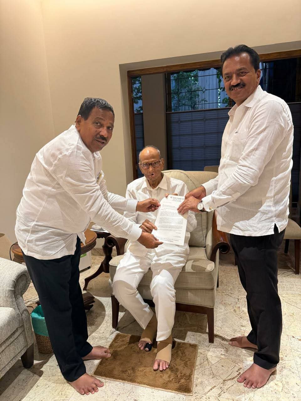 पूर्व हवेली परिसर दुष्काळग्रस्त जाहीर करा; माजी आमदार अशोक पवार यांची शरद पवार यांच्याकडे मागणी